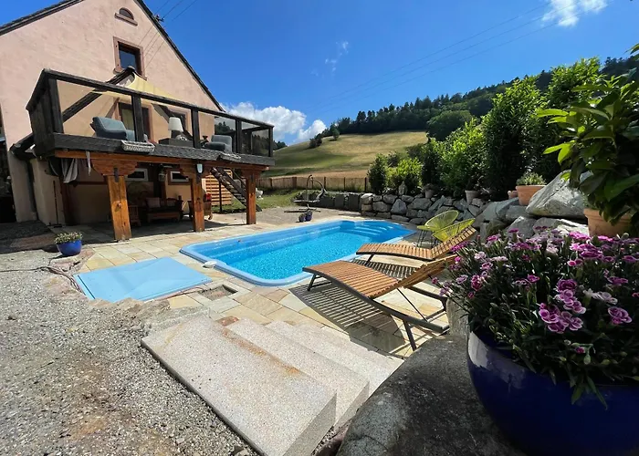 Ferienhaus Kappel mit Pool